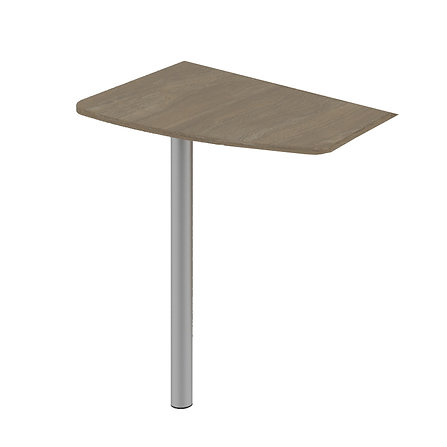 Стіл приставний на металевій опорі, АНШАР ГРУП (8508), 502х735х750 мм.